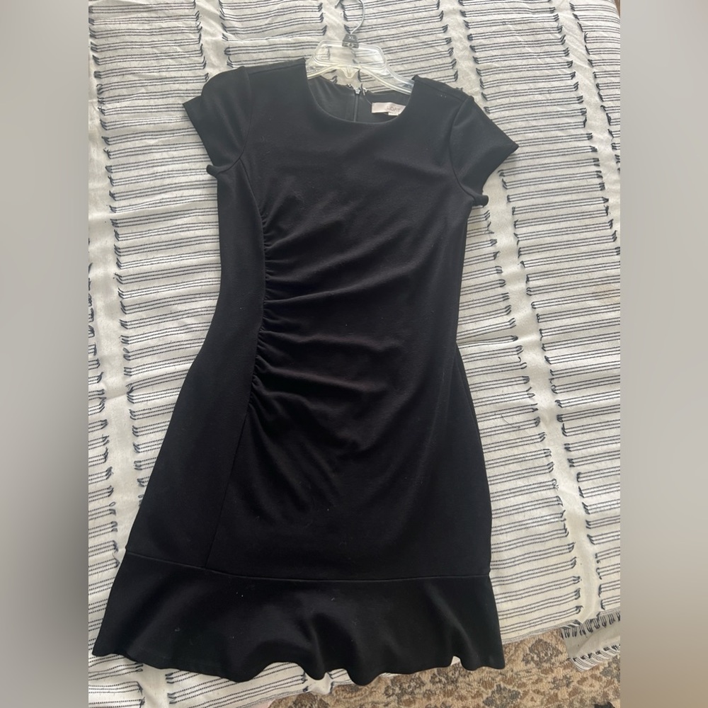 Loft Business Ruffle Bottom Dress